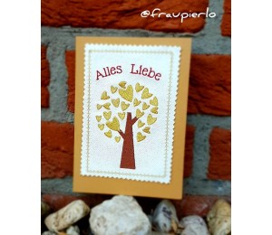 ITH - Postkarte Alles Liebe Herzbaum